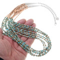 Turquoise Heishi Bead Seven Strand Necklace 40339