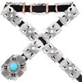 Turquoise Sterling Silver Native American Concho Belt 40392