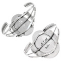 Sterling Southwest Cuff Bracelet Navajo Artists Signed 28283