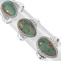 Genuine No. 8 Turquoise Stones Full Size Cuff Bracelet 28283