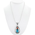 Natural Turquoise Southwest Pendant 23647