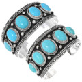 Kingman Turquoise Mens Sterling Bracelet 40548