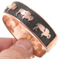 Navajo Buffalo Symbol Copper Bracelet 40615