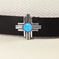 Native American Zia Symbol Turquoise Hatband 40670