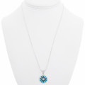 Small Turquoise Flower Pendant 40701