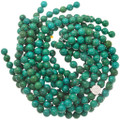 Deep Green 14mm Turquoise Beads Round Priced Per Strand 37210