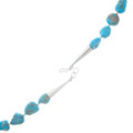 Natural Sonoran Gold Turquoise Necklace Sterling Silver Accents 40795