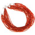 Southwest Beaded Multistrand Coral Jewelry 40843