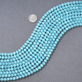 6mm Round Fiber Optic Catseye Beads 37218