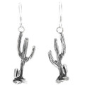 Navajo Silver Cactus Earrings 40910