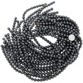 Round 8mm Hematite Bead Strand 37233