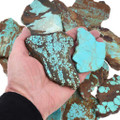 Sliced Rough Turquoise Number 8 Lapidary Cabbing 37152