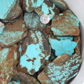 Number 8 Turquoise Nuggets Rough Sliced Windowed 37152