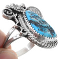 Navajo Sterling Silver Arizona Turquoise Ring 40989