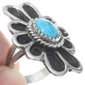 Navajo Turquoise Sterling Silver Ring 41012