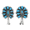 Matching Turquoise Squash Blossom Earrings 41033