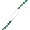 Beaded Green Turquoise Silver Navajo Necklace 41104