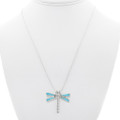Dragonfly Necklace Sleeping Beauty Turquoise Pendant 41132