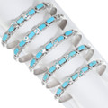 Zuni Hand Made Silver Bracelet Arizona Turquoise Jewelry 41164