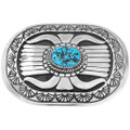 Natural Turquoise Nugget Belt Buckle 41197