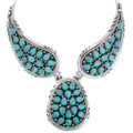 Natural Turquoise Navajo Necklace 39826