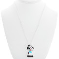 Native American Gemstone Inlay Mickey Mouse Necklace 41256