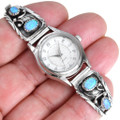 Sterling Silver Navajo Opal Watch 41382