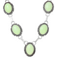 Light Green Variscite Y Necklace Navajo Made Old Pawn Jewelry 41459