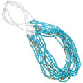 Turquoise Beaded Necklace Navajo Artist Lula Begay 41554