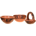 Native American Pottery Dishes Bowl Spoon Set 41604