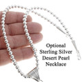 Optional Desert Pearl 6mm Sterling Necklace 41896