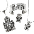 Navajo Storyteller Doll Sterling Silver Jewelry Collection 41467