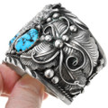 Vintage Natural Sleeping Beauty Turquoise Cuff Bracelet 40158