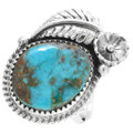 Native American Turquoise Sterling Silver Ring 42187