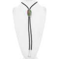Navajo Turquoise Sterling Silver Bolo Tie 42211