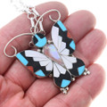 Native American Turquoise Butterfly Pendant Brooch Pin 42251