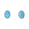 Sterling Silver Opal Earrings 42269
