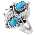 Sterling Silver Turquoise Ring 42278