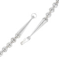 Turquoise  Sterling Silver Medallion Squash Blossom Necklace 42401