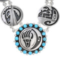 Turquoise Sterling Silver Native American Necklace 42401