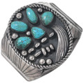 Old Pawn Turquoise Navajo Men's Cuff Bracelet 42407