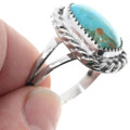 Bright Turquoise Sterling Silver Ladies Ring 42451