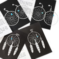 Authentic Native American Dreamcatcher Earrings Pendant Set Artist Les Walker 42466