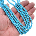 Natural Turquoise Beaded Navajo Necklace 42491