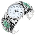 Spiderweb Turquoise Silver Mens Watch 42585