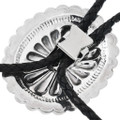 Hammered Sterling Native American Bolo Tie 22585