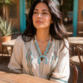 Authentic Native American Real Turquoise Necklace 42655