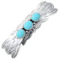 Sleeping Beauty Turquoise Sterling Silver Hair Barrette 42658