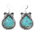 Matching Blue Turquoise Earrings Necklace Set 42661