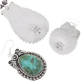 Authentic Navajo Turquoise Necklace Set Artist Garrison Boyd Signed 42661